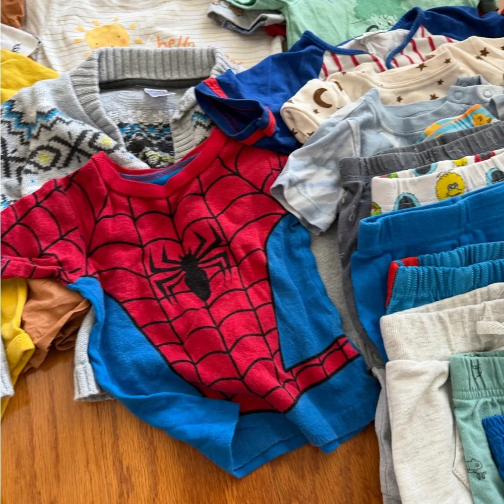 Mixed lot of baby boy clothes Colorful Baby Clothing Bundle 18 months m - Picture 9 of 9